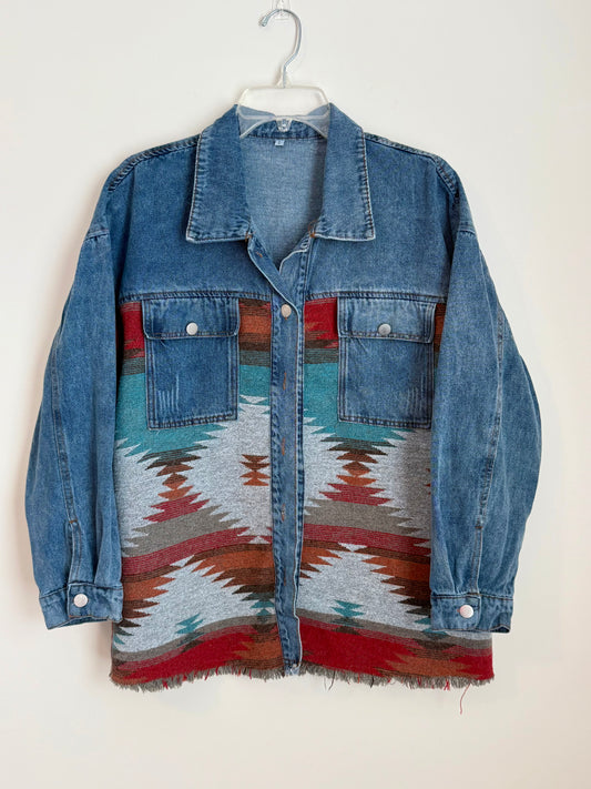 Western Denim Shacket