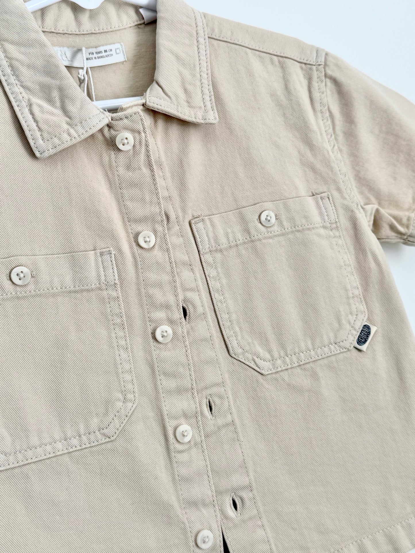 Zara "The Big Olita" Khaki Button-Up