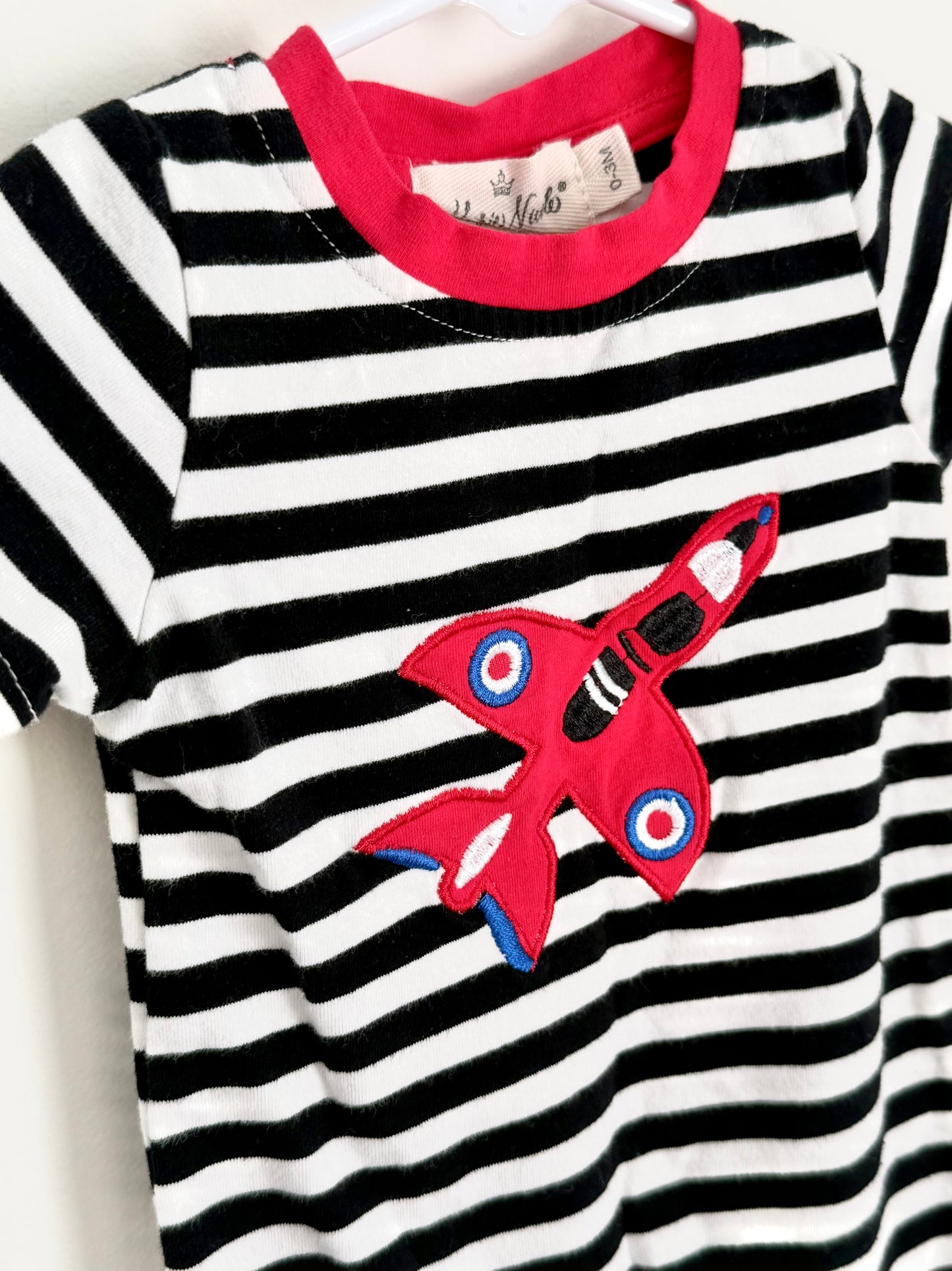 Marie Nicole Striped Romper