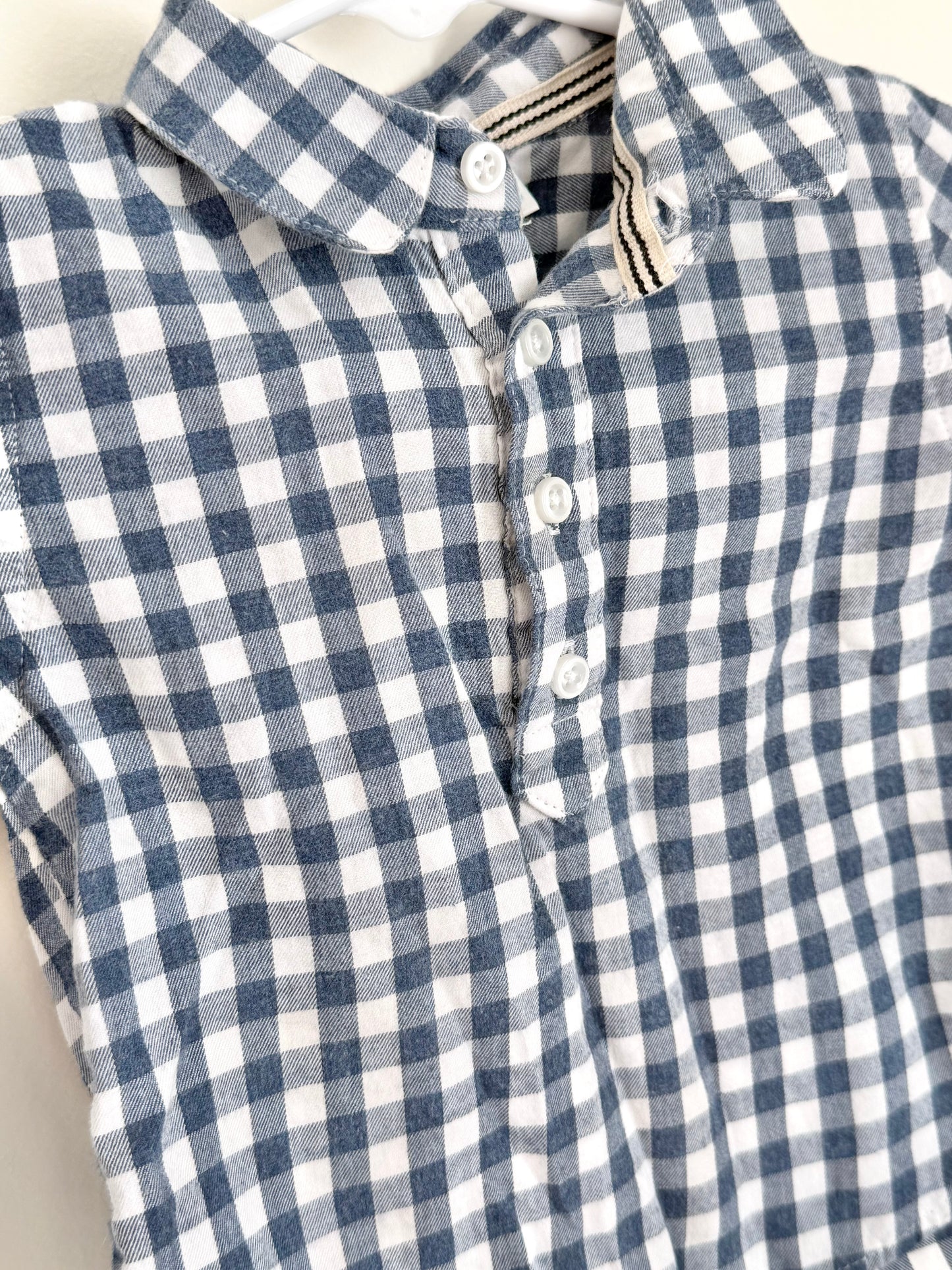 Edgehill Collection Navy Gingham Button Down