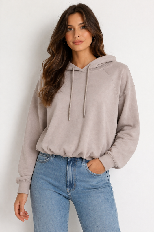 Athleta Seasoft Bubble Hem Hoodie