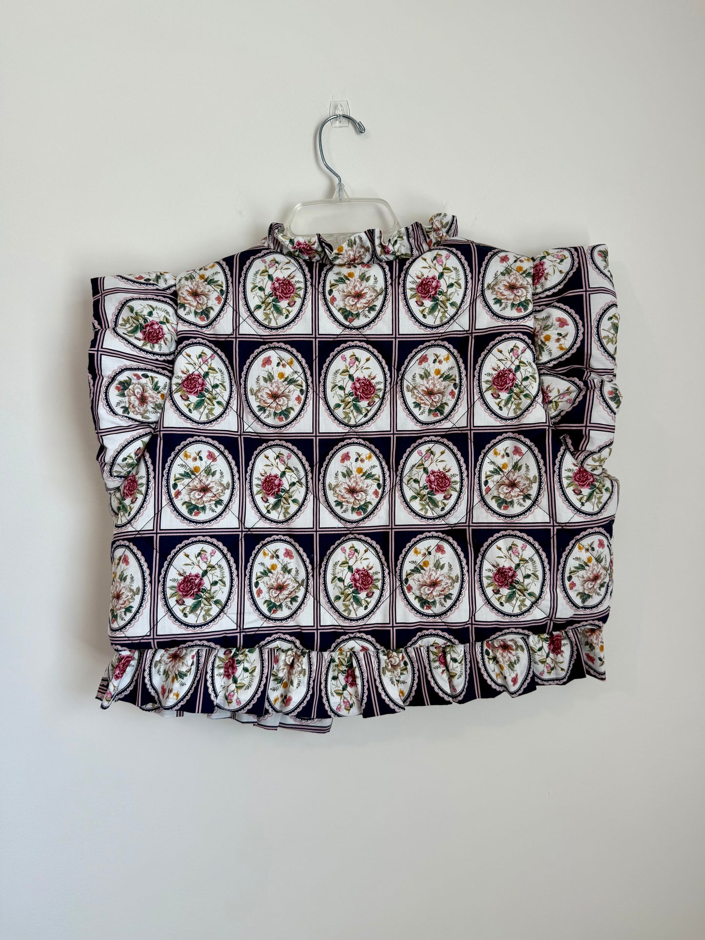& Merci Floral Quilted Vest
