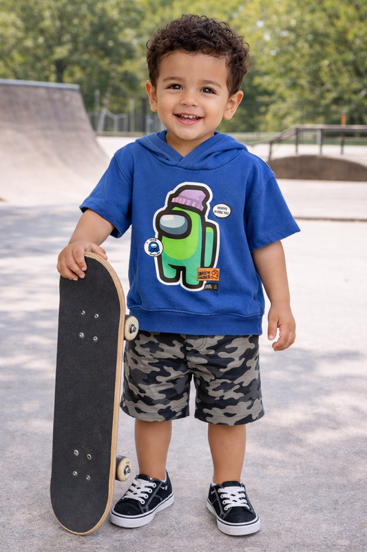 H&M Among Us Short-Sleeved Hoodie