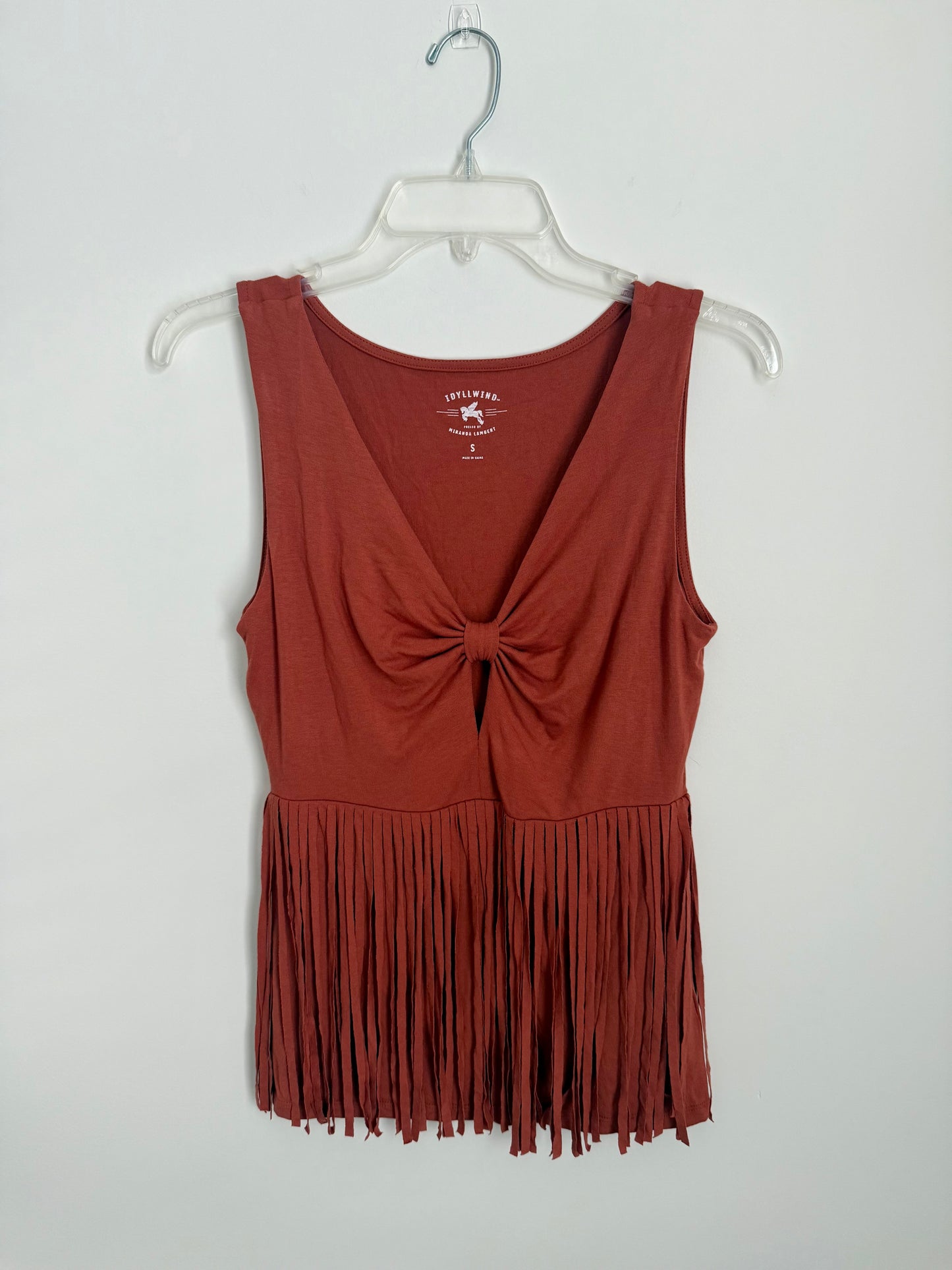 Idyllwind Women’s Bluebell Twist & Fringe Top