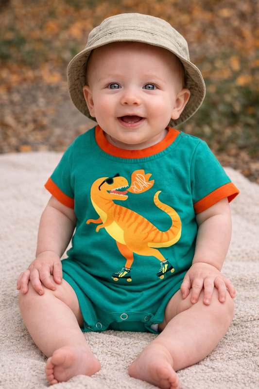 Marie Nicole Dino Romper