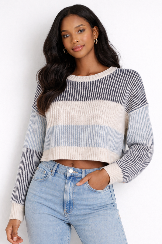 Altar’d State Annette Striped Sweater