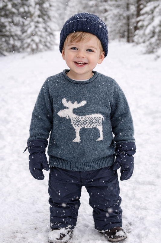 Zara Cozy Blue Knit Sweater