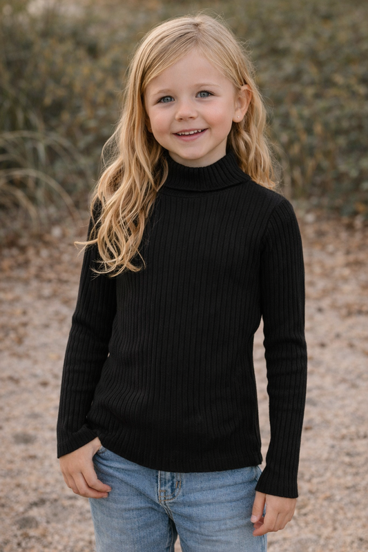 Zara Turtleneck Ribbed Shirt