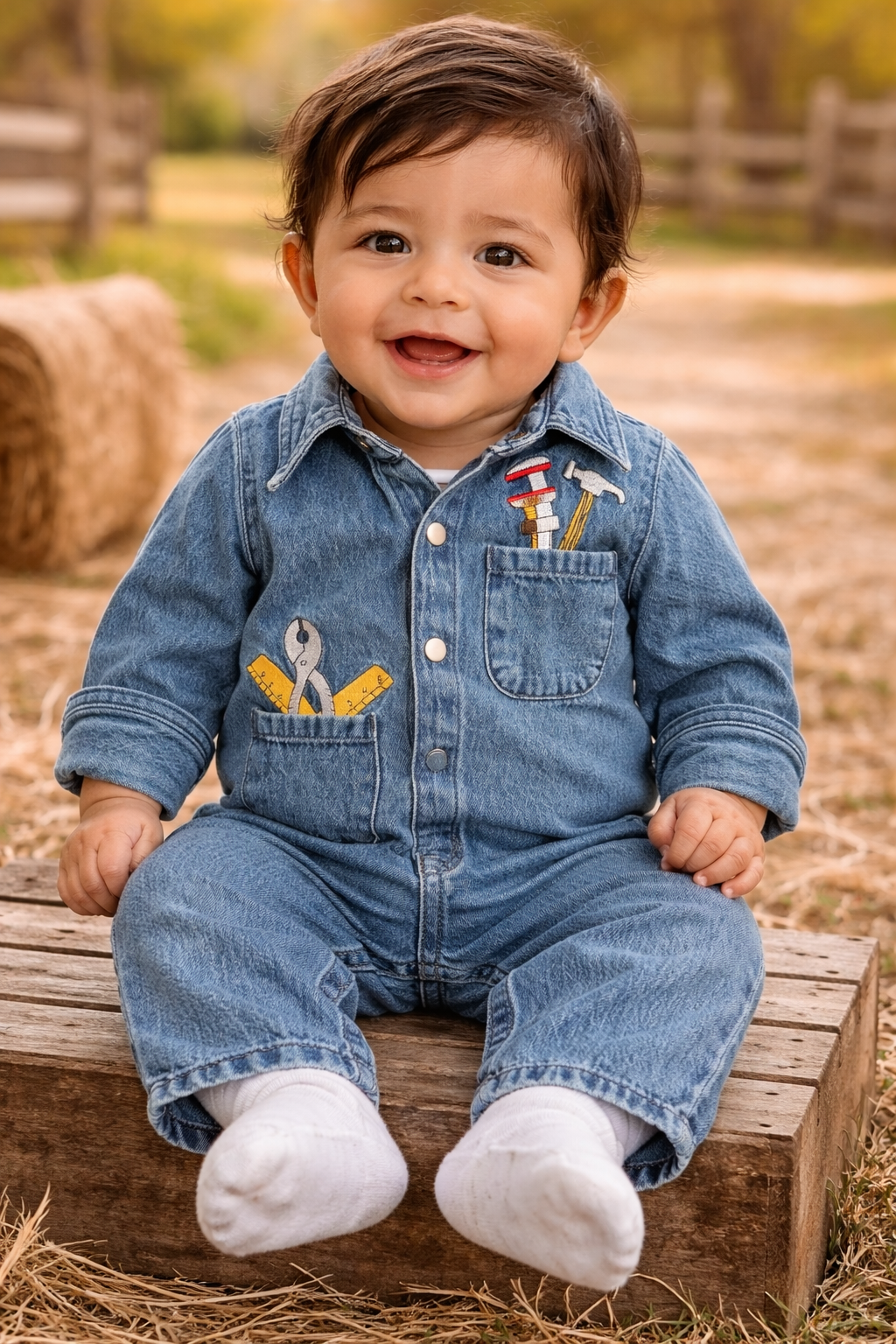 Starting Out Vintage Denim Coveralls