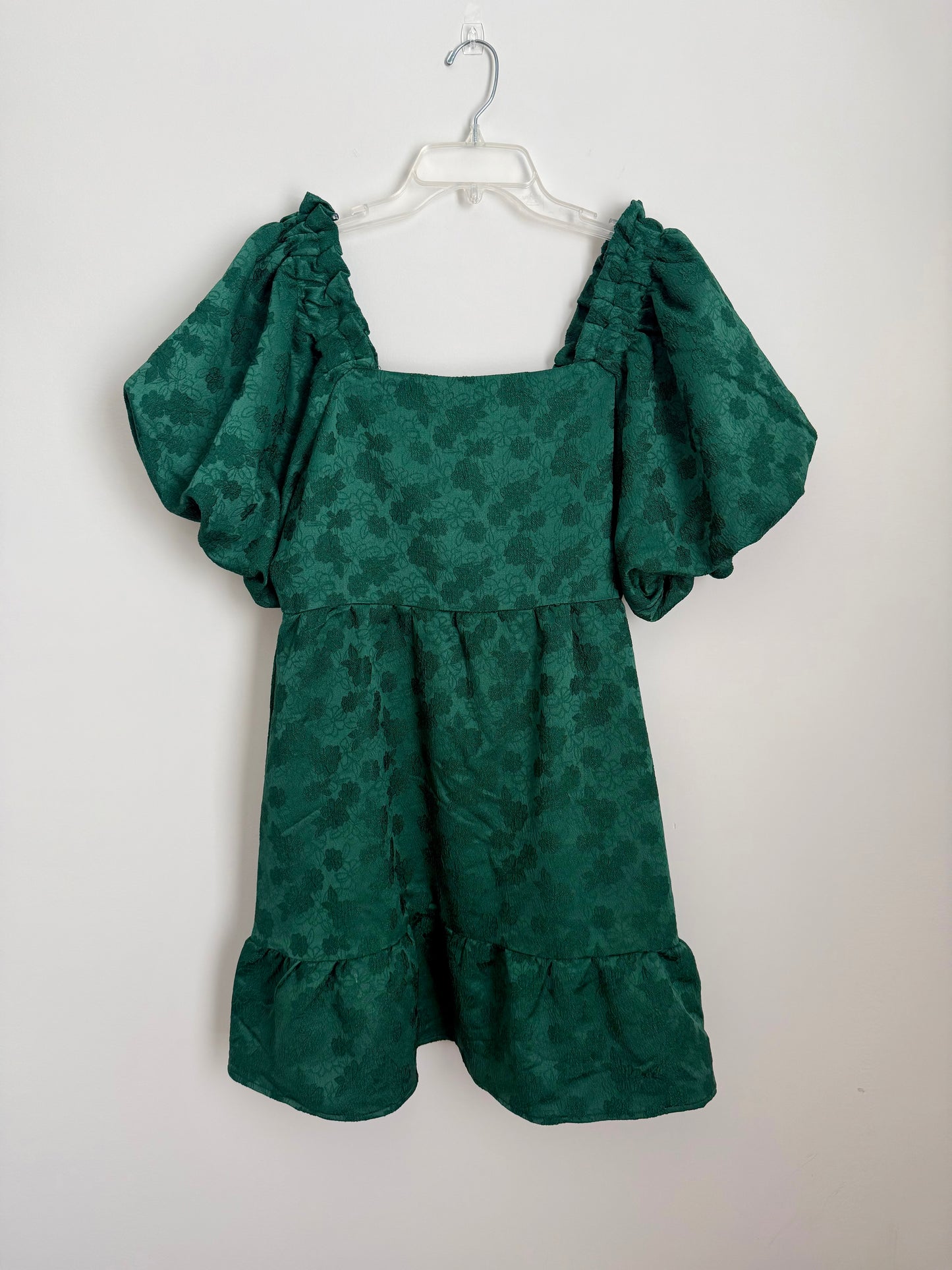 New In Floral Puff Sleeve Mini Dress