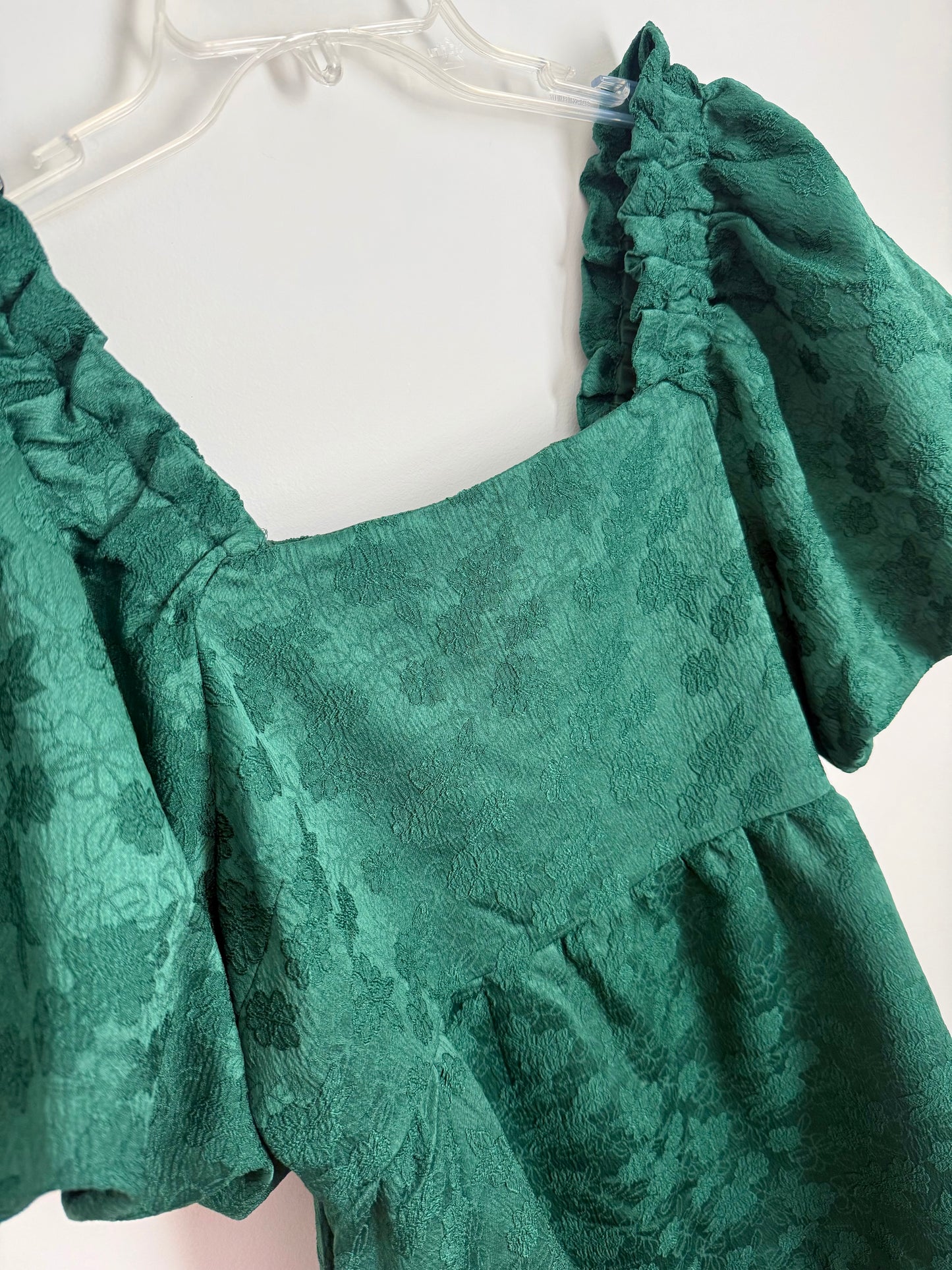 New In Floral Puff Sleeve Mini Dress