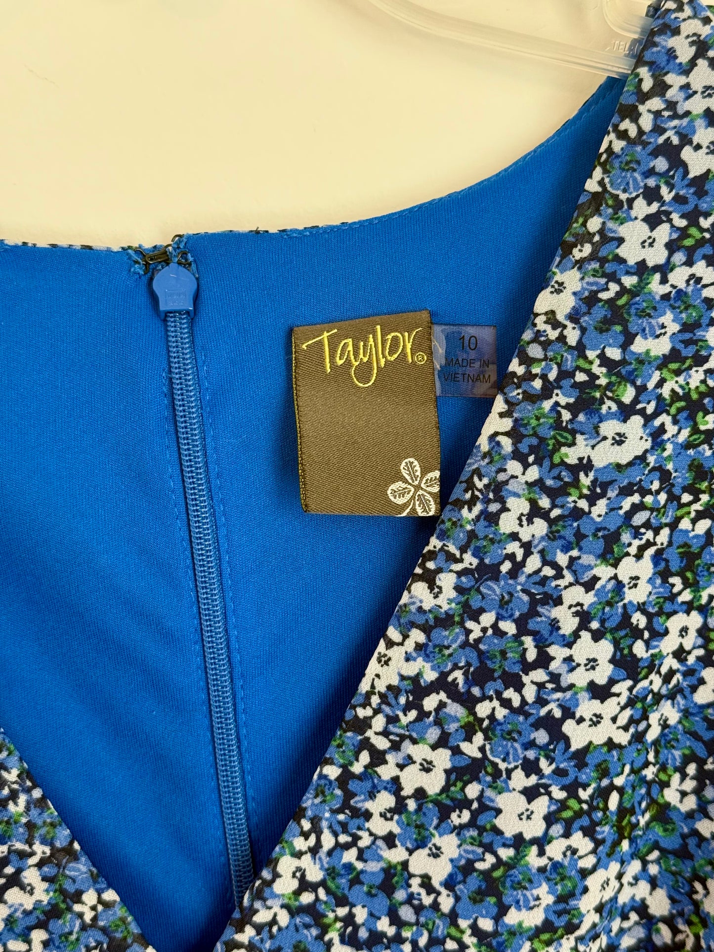 Taylor Floral V-Neck Smocked Waist Dress