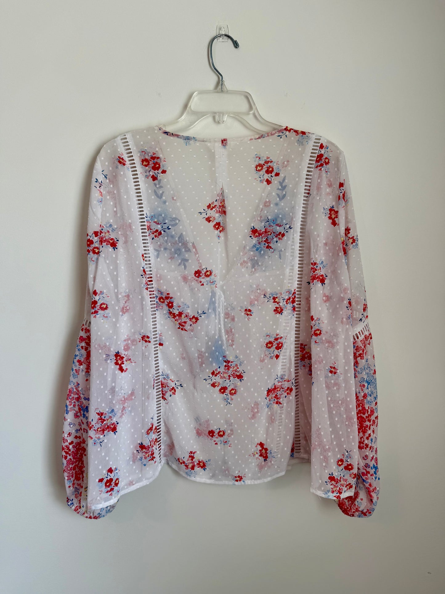 Time and Tru Swiss Dot Sheer Blouse