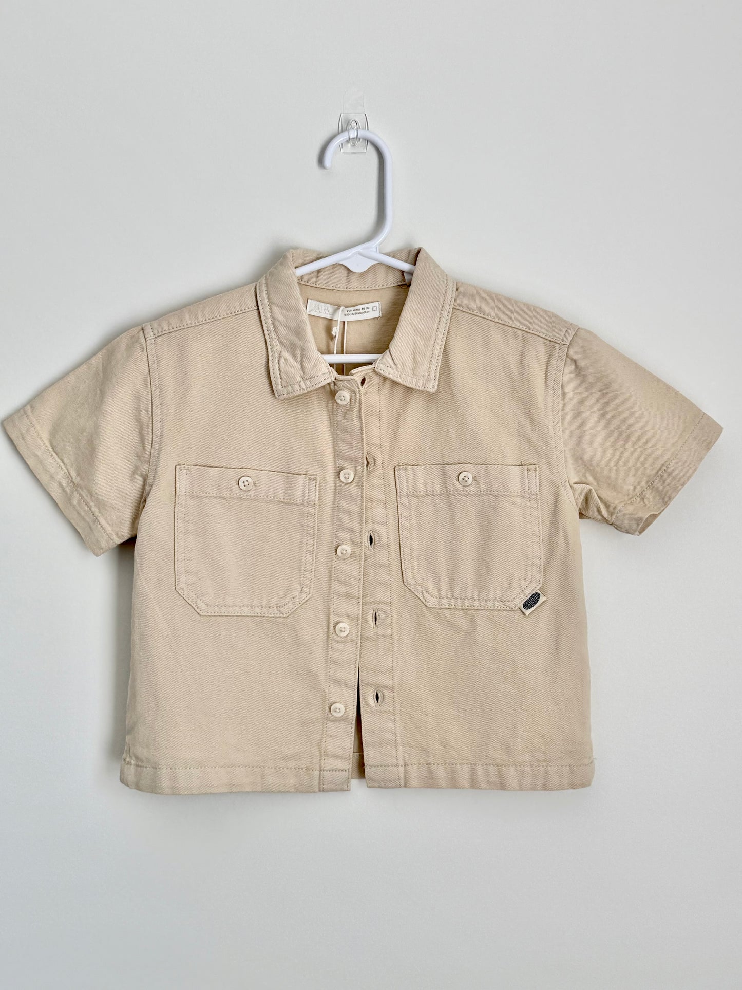 Zara "The Big Olita" Khaki Button-Up