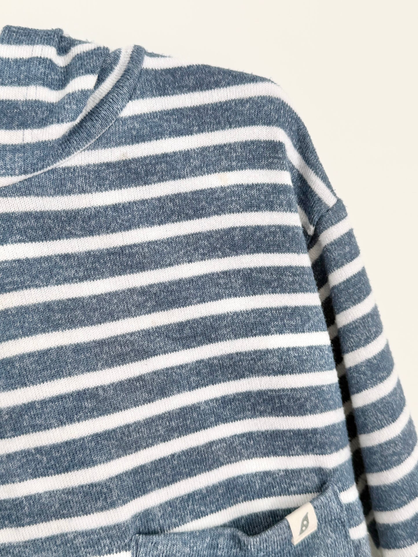 easy-peasy Striped Hooded Shirt