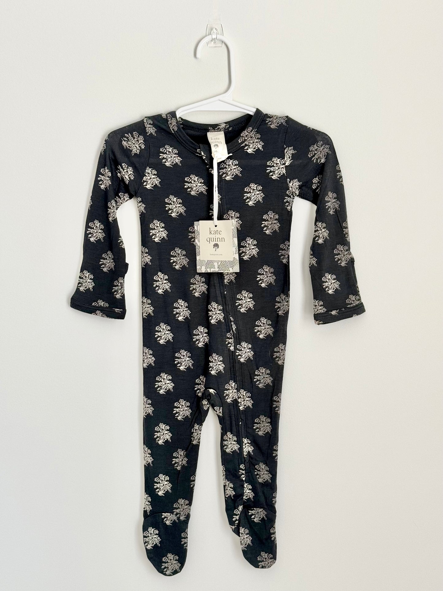 Kate Quinn Floral Modal Zip Footie