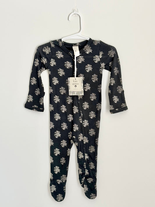 Kate Quinn Floral Modal Zip Footie