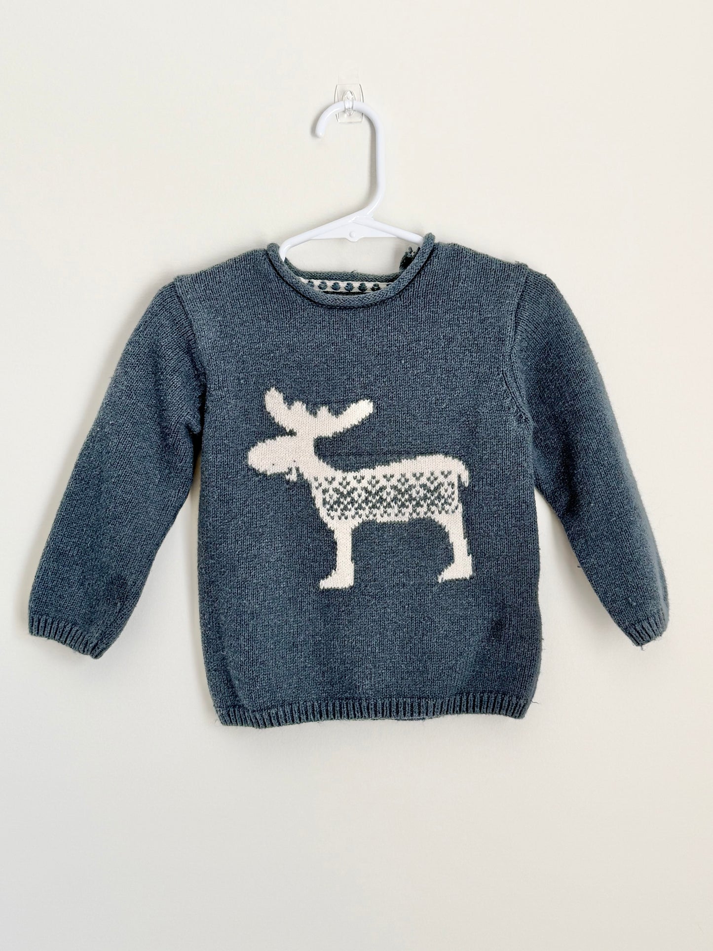 Zara Cozy Blue Knit Sweater