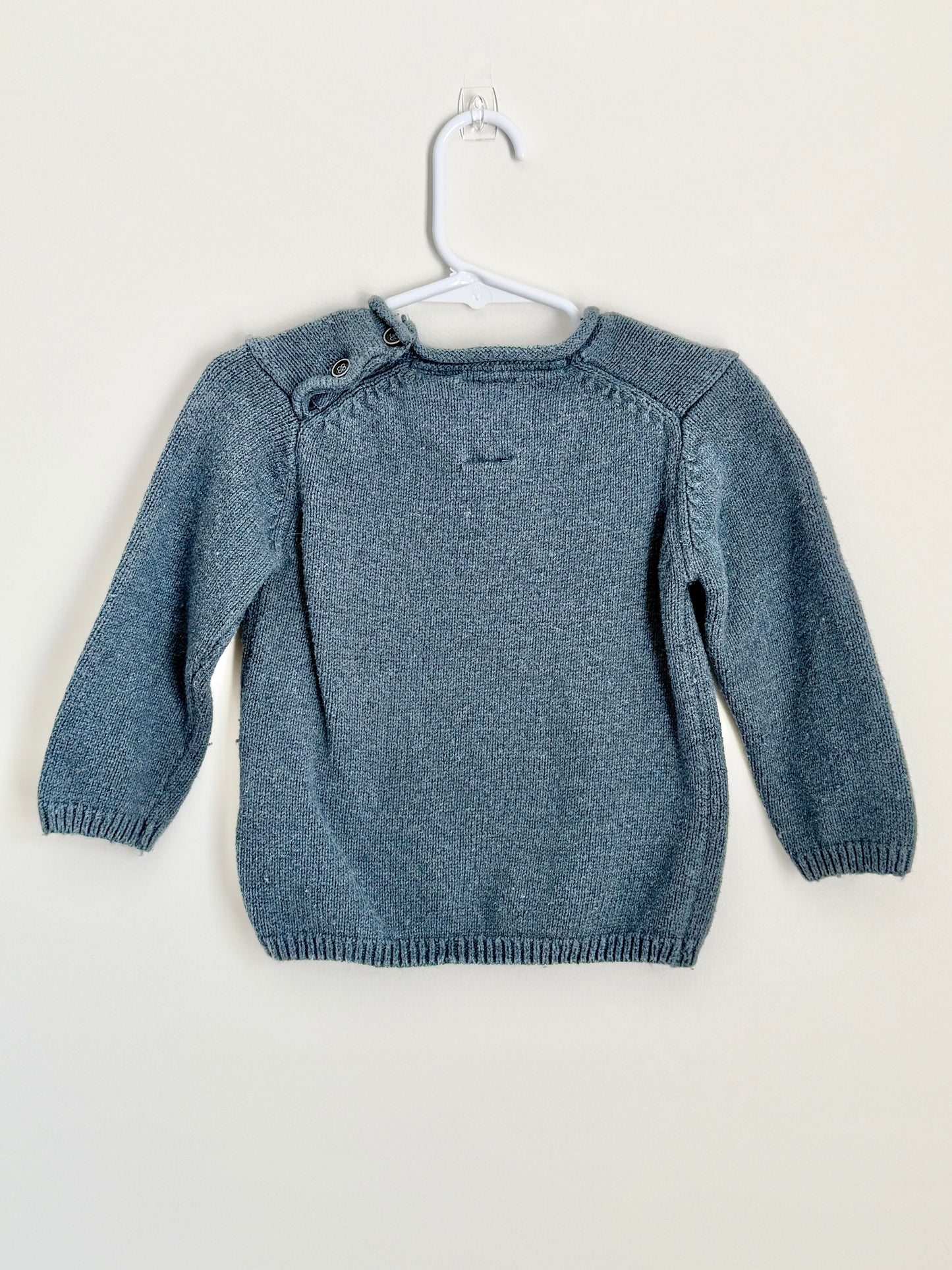 Zara Cozy Blue Knit Sweater