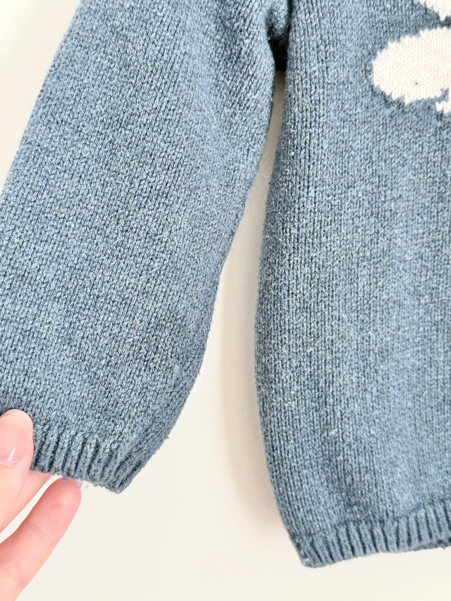 Zara Cozy Blue Knit Sweater