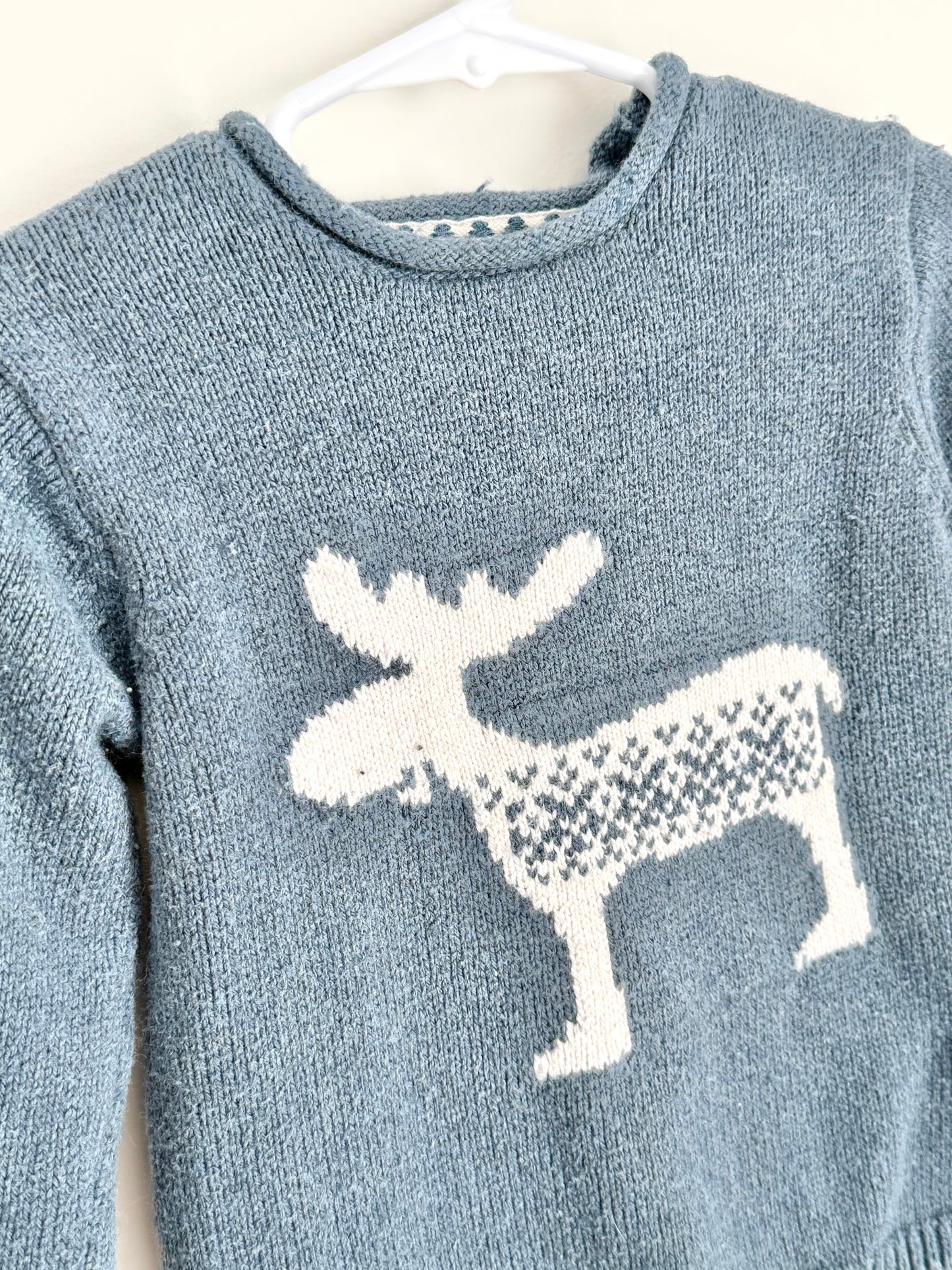 Zara Cozy Blue Knit Sweater