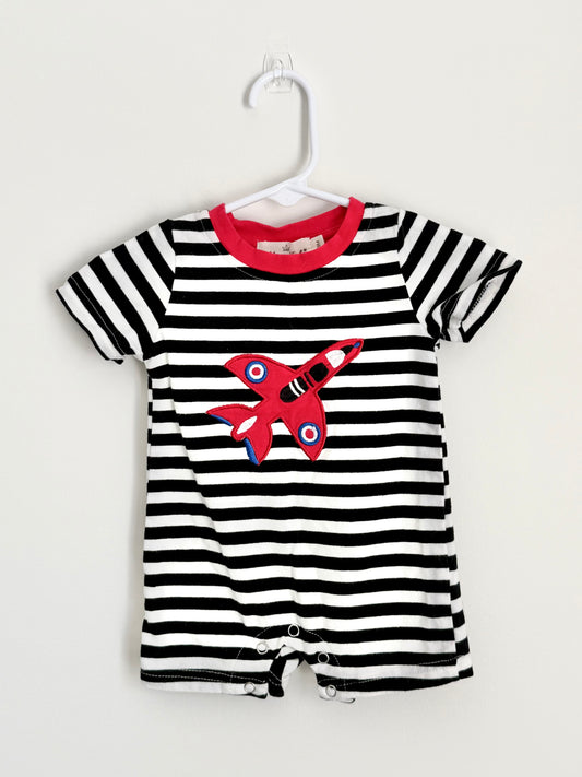 Marie Nicole Striped Romper