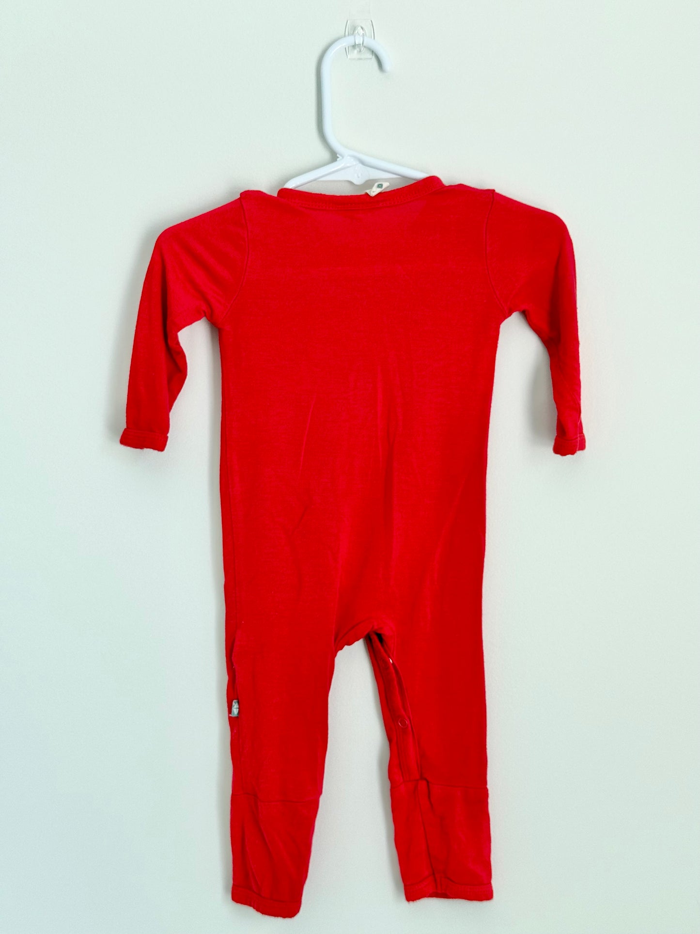 Kyte Baby Snap Romper in Cardinal