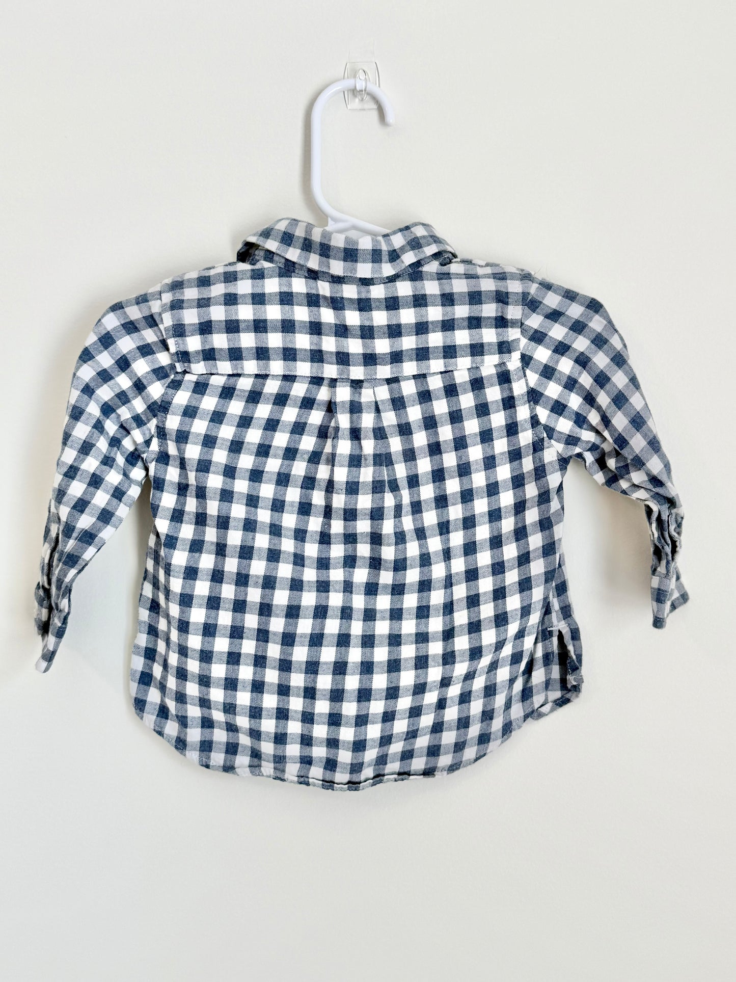 Edgehill Collection Navy Gingham Button Down