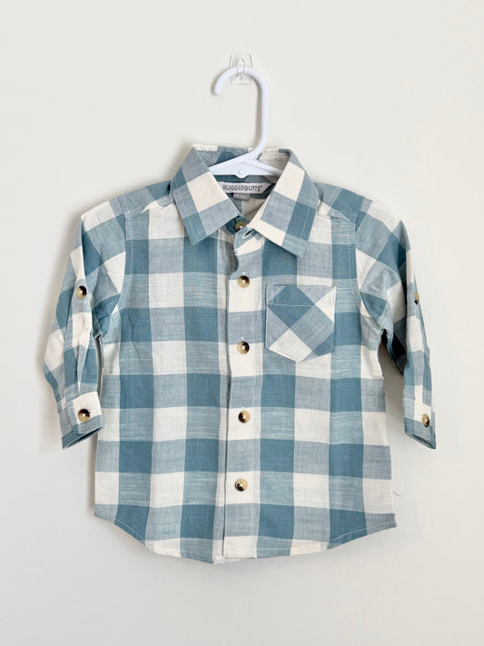 RuggedButts Blue Plaid Button Down
