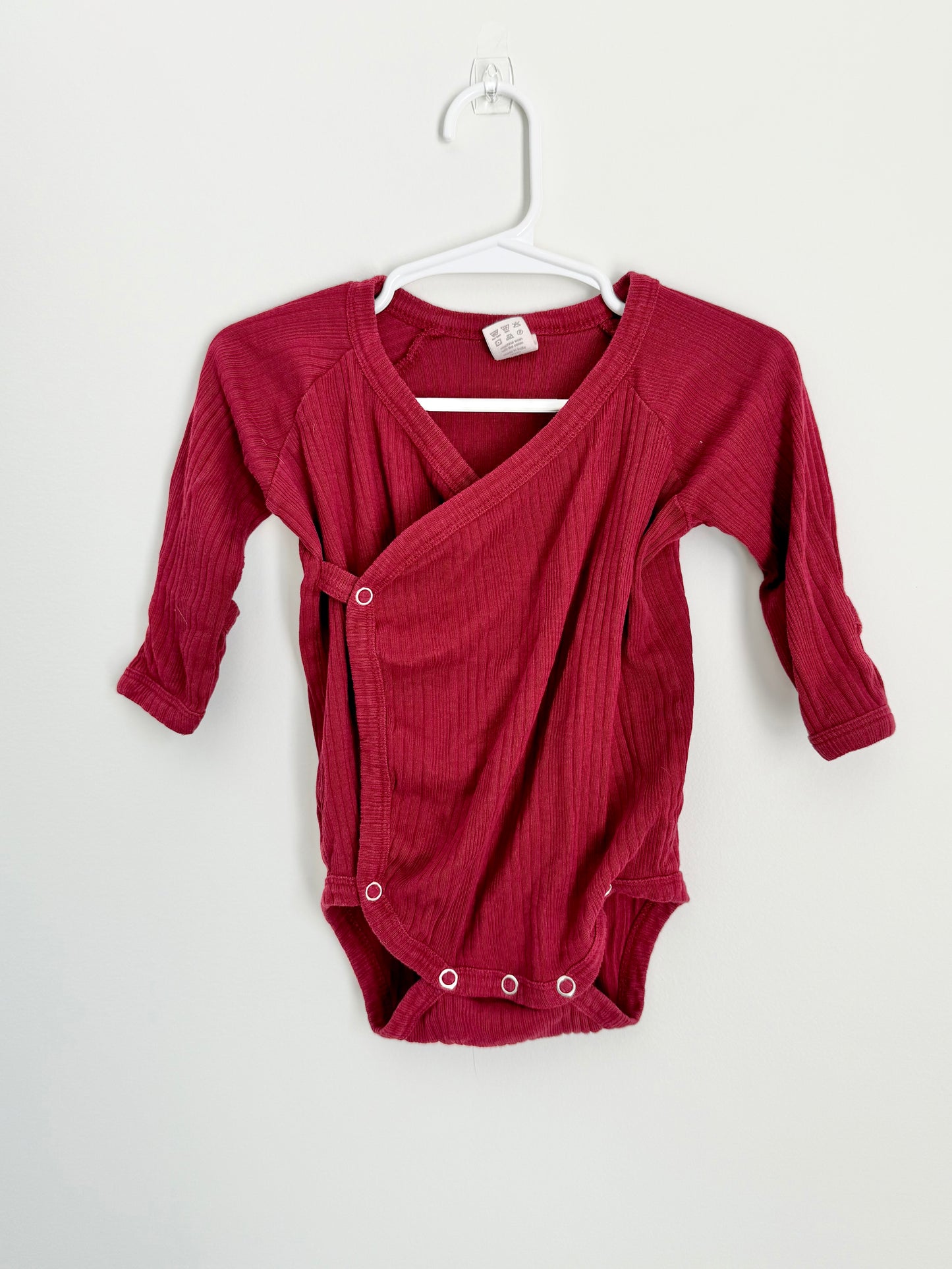 Kate Quinn Cotton Ribbed Wrap Onesie