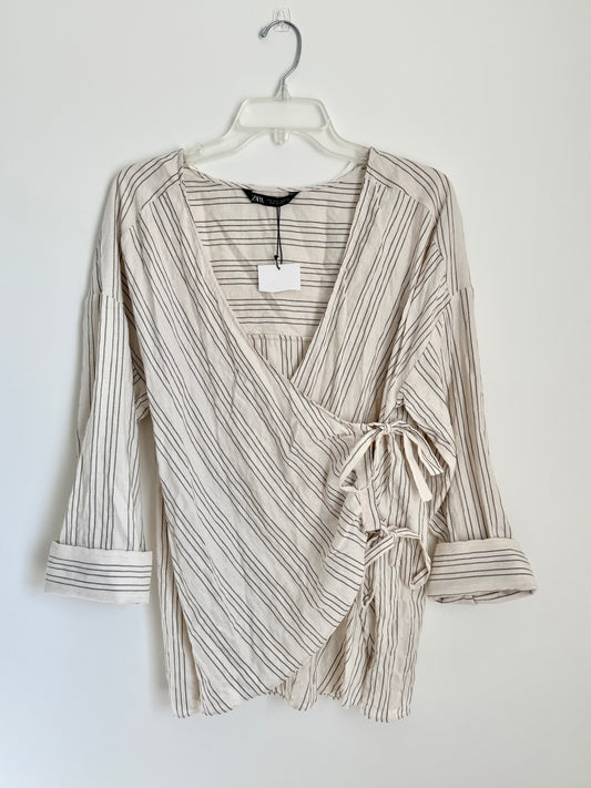Zara Rustic Wrap Shirt