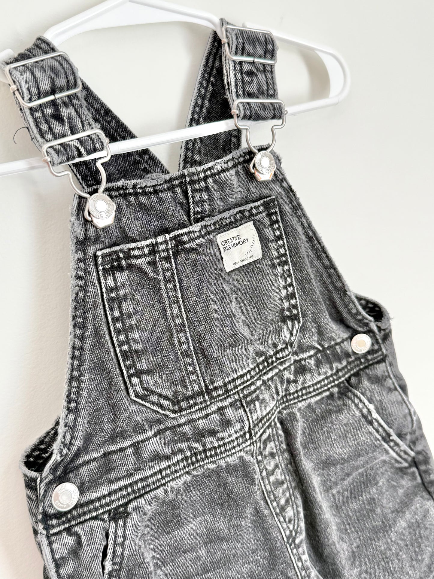 Zara Black Denim Ovealls