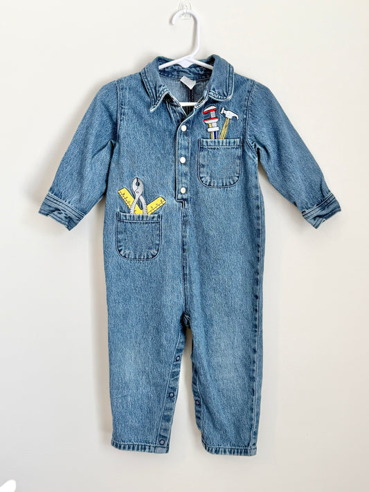 Starting Out Vintage Denim Overalls
