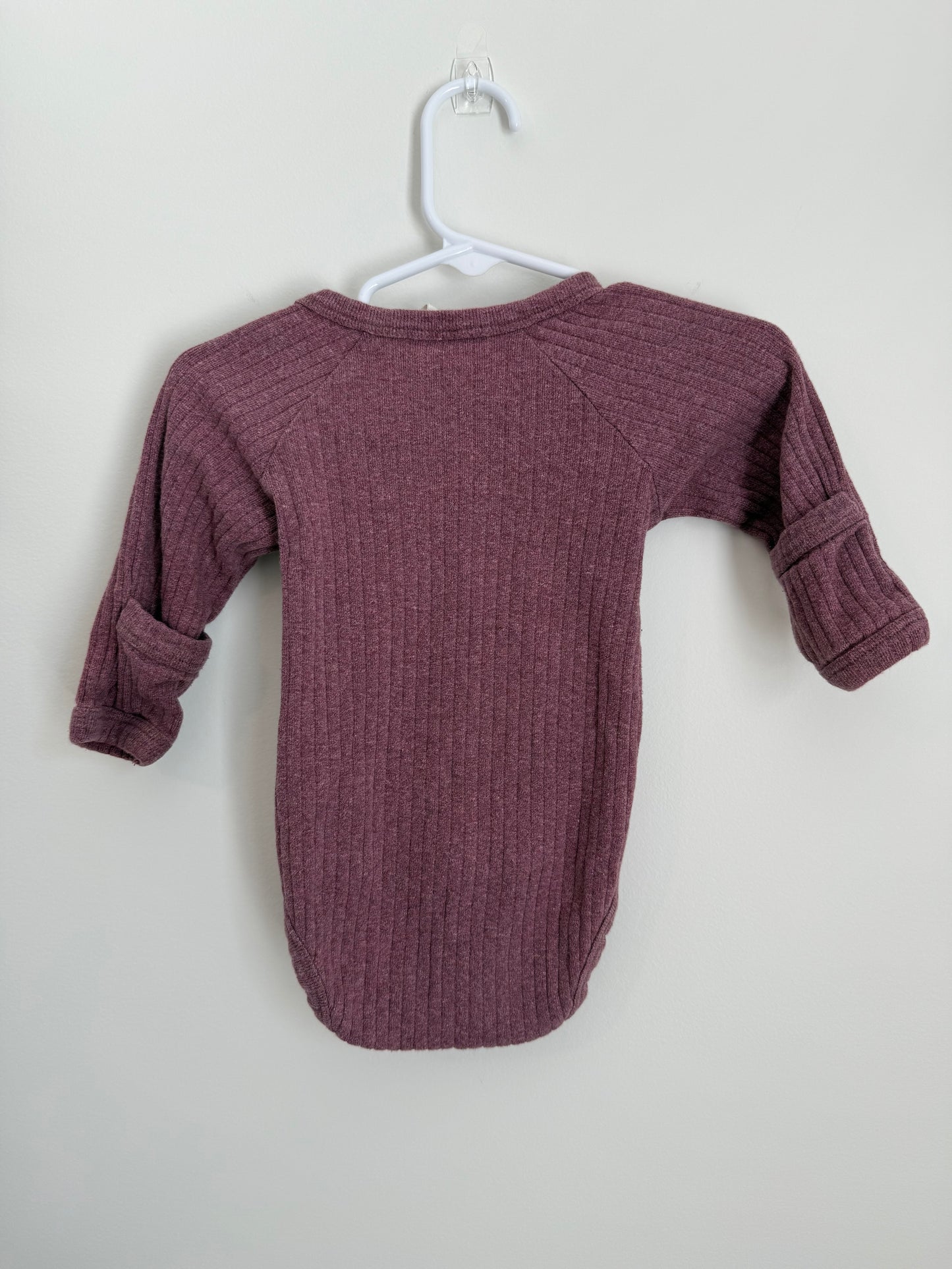 Kate Quinn Cotton Ribbed Wrap Onesie
