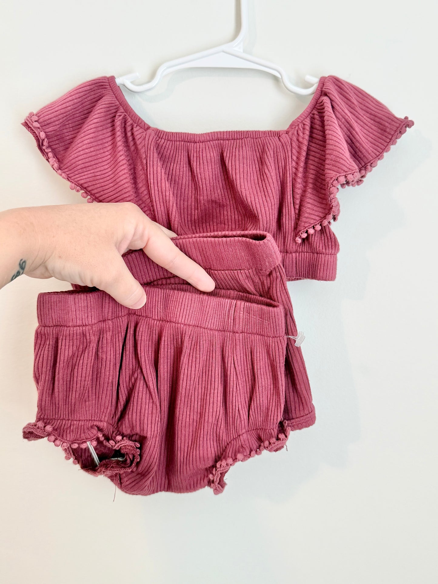 Kate Quinn Ribbed Model Sunsuit 3 piece Set
