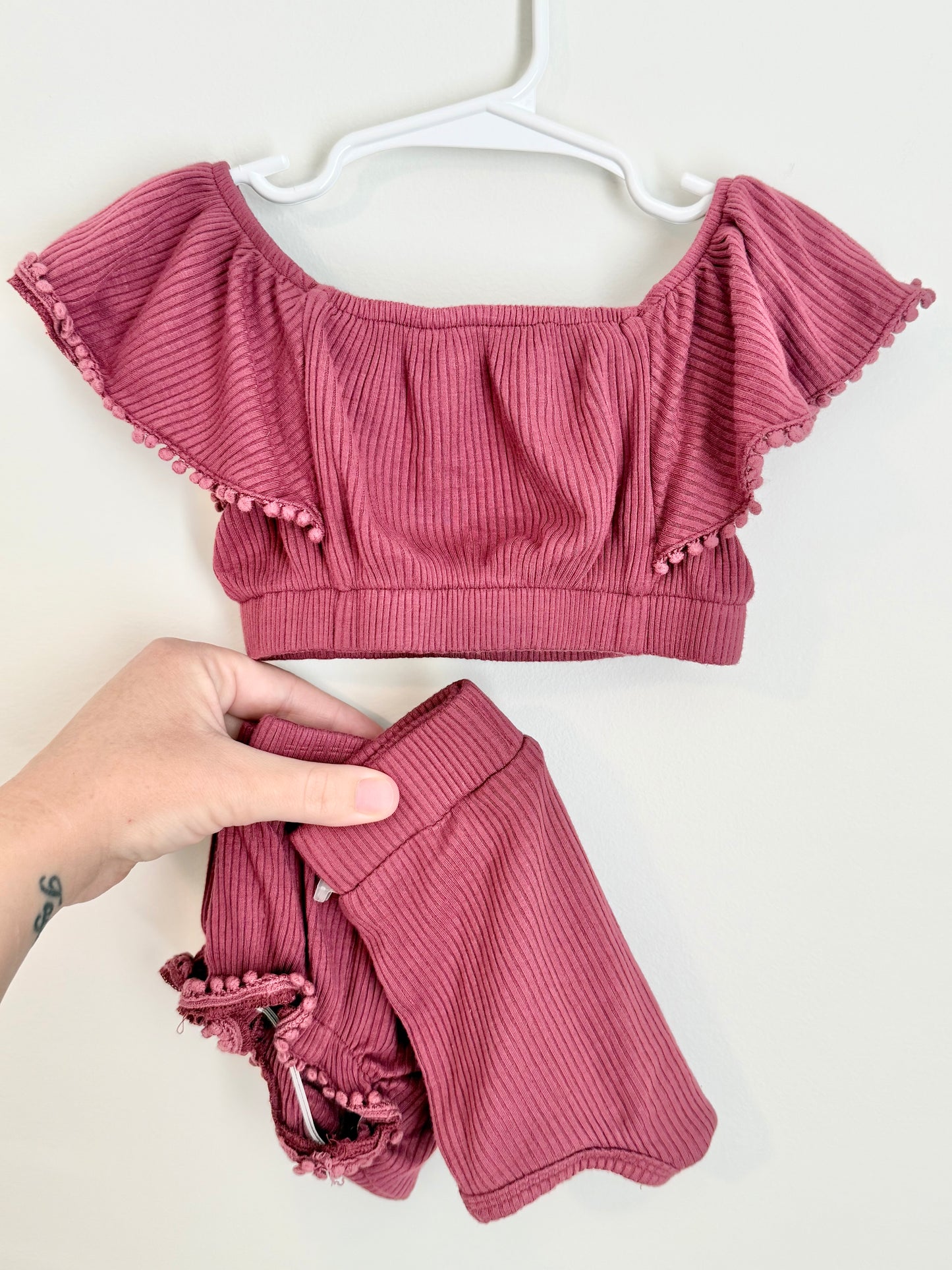 Kate Quinn Ribbed Model Sunsuit 3 piece Set