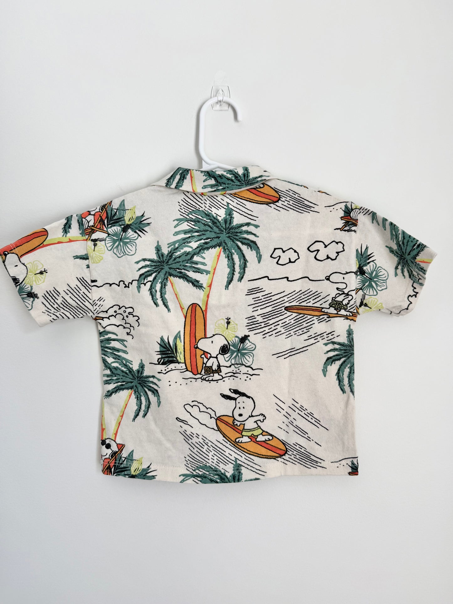 Zara Peanuts Collared Shirt