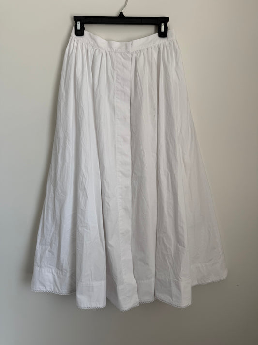 Zara Crisp White A-Line Skirt